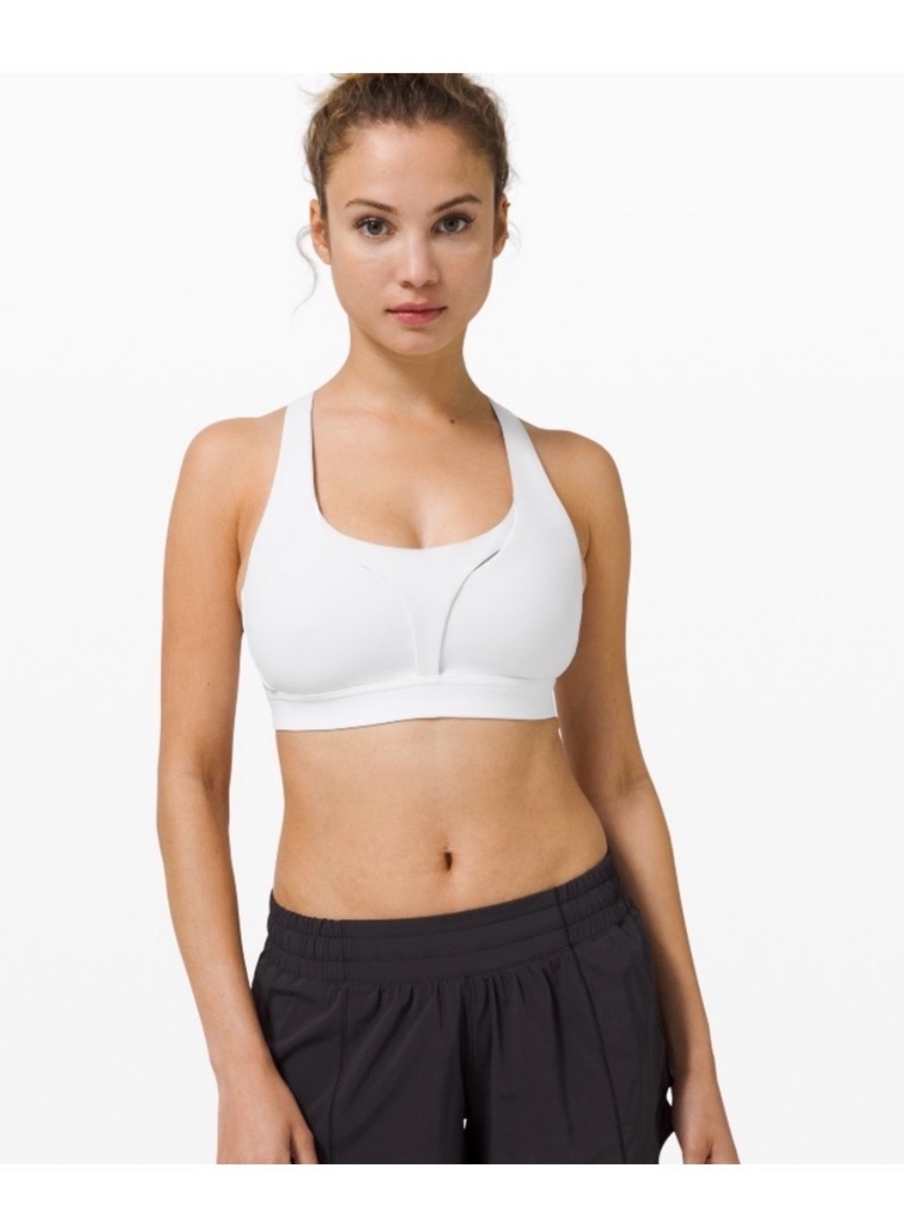 lululemon athletica White stash it all bra